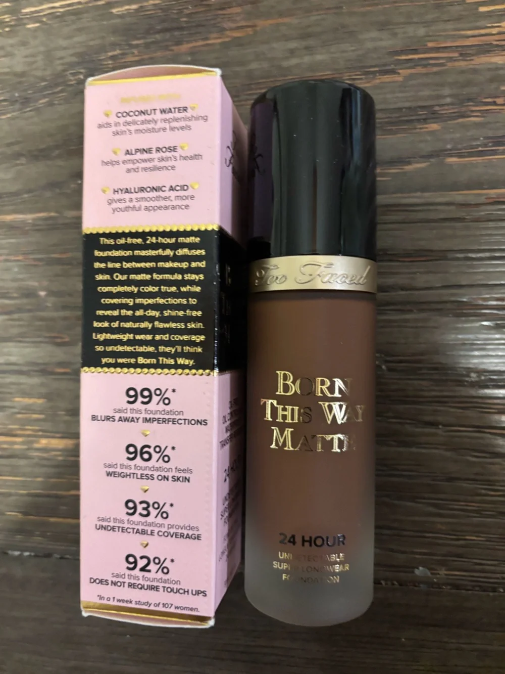 Too Faced foundation 24 matte
